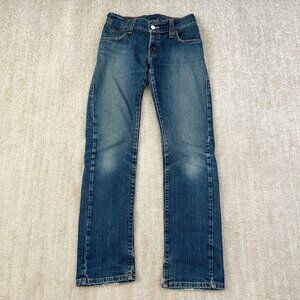 ALTERED Levi’s Low Rise Blue Jeans